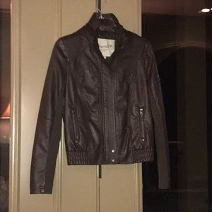 Leather jacket! Brand is American Rag. Size small